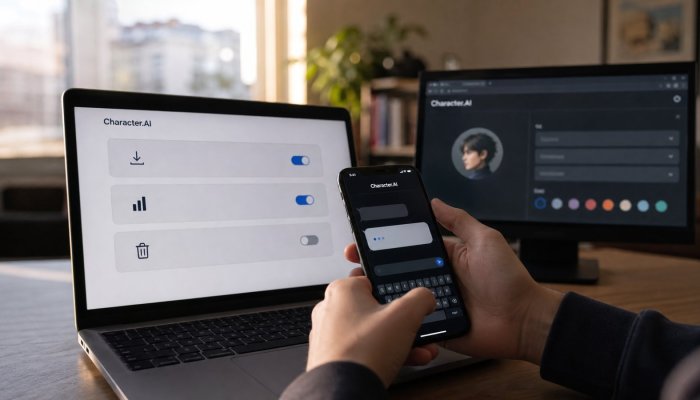 Criador não vê seu chat no Character AI — a plataforma ainda processa dados