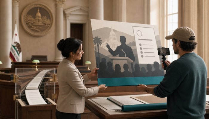 AB 1130 avanza: hasta 5.000 dólares por ocultar un anuncio político