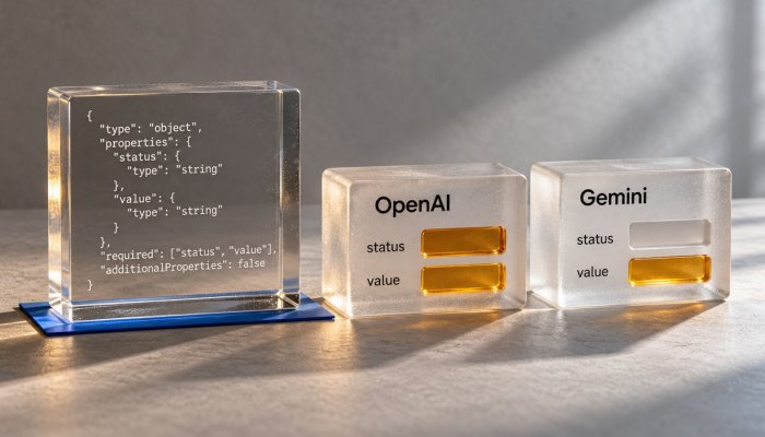 انقل JSON Schema بين OpenAI وGemini: المجموعة المشتركة أصغر مما تتوقع