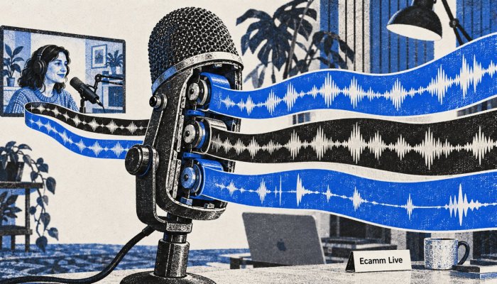 StreamYard ali Ecamm Live: gostje v brskalniku ali ločene sledi