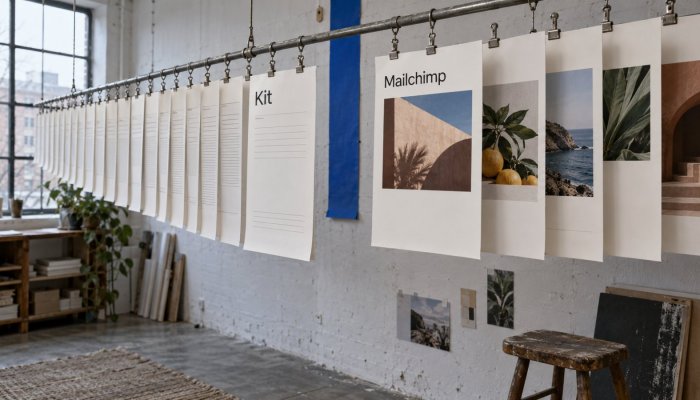 Kit эсвэл Mailchimp: үнэгүй жагсаалт ба дизайн хоёр өөр ялагчтай