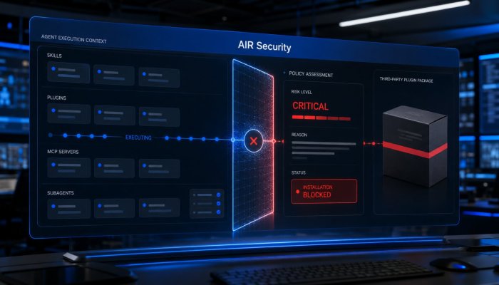 AIR capta US$ 50 milhões — o novo firewall vigia plugins de agentes
