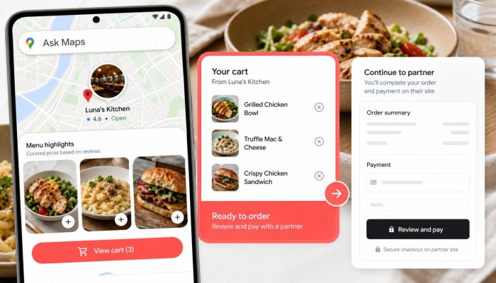 Ask Maps ya prepara pedidos: el pago todavía sale de Google Maps