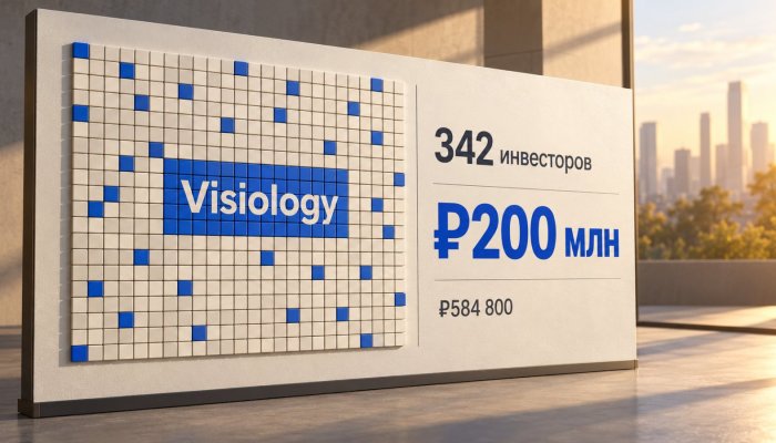 Visiology привлекла ₽200 млн — средний чек 342 инвесторов составил ₽584 800