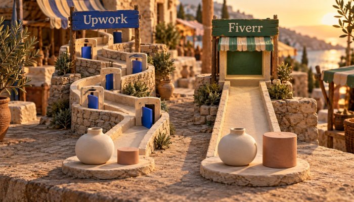 Upwork apo Fiverr: tarifa 20% nuk është e vetmja kosto e punës