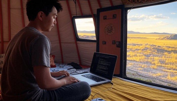 The Mongolian Steppes: The Perfect Frontier for Freelancing via Quasa Connect to Earn Cryptocurrency