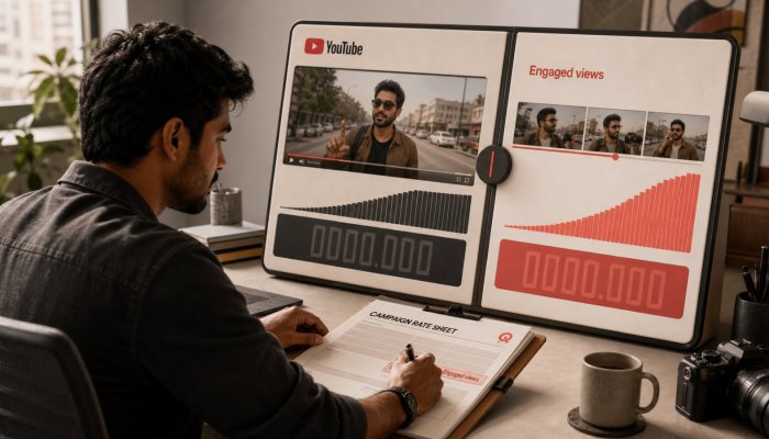YouTube व्यू पहली फ्रेम से गिनेगा—ब्रांड सौदे में Engaged views पूछें