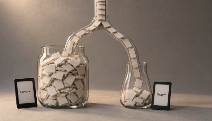 Gumroad ή Shopify: στα €600 τον μήνα η προμήθεια γυρίζει το αποτέλεσμα