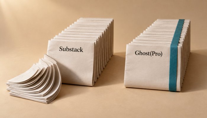 Ghost ou Substack: a taxa de 10% muda o vencedor conforme a receita