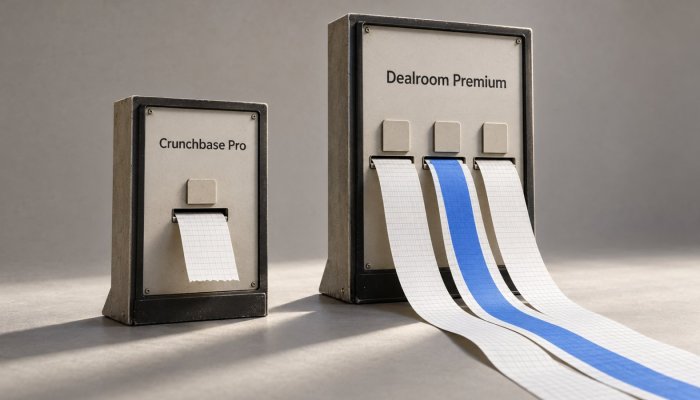 Crunchbase или Dealroom: јефтинији приступ губи када затреба масовни извоз