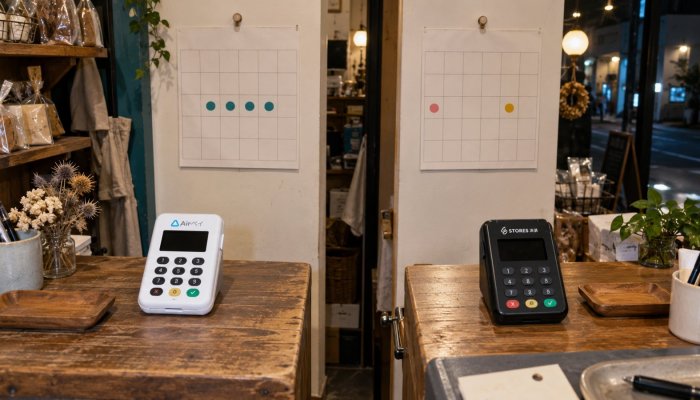 AirペイかSTORES決済か、手数料より入金日で差がつく