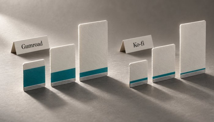 Gumroad还是Ko-fi:低价数字商品最怕的不是5%佣金