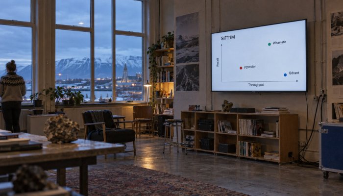 pgvector eða sérhæfður vigragrunnur: milljón vigra fela málamiðlunina