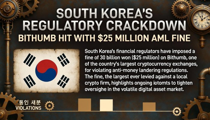 South Korea’s Regulatory Crackdown: Bithumb Hit with $25 Million AML Fine