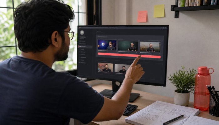 YouTube Course बनाएँ—तीन वीडियो से कम हुए तो Playlist बन सकता है