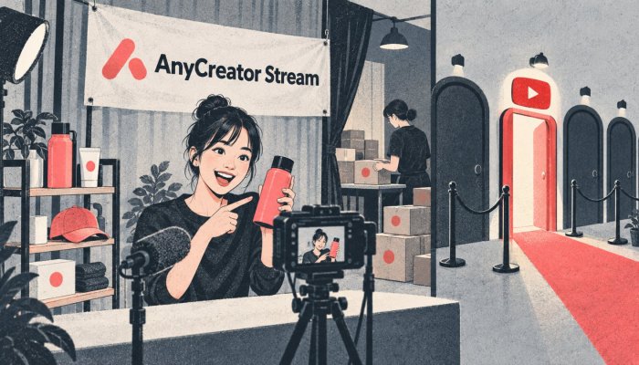 AnyCreator Stream把直播变现合到一页：目前只接YouTube Live