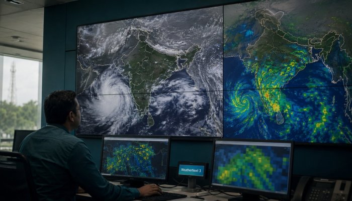 WeatherNext 3 हर घंटे पूर्वानुमान देगा—नक्शा पहले से पाँच गुना महीन