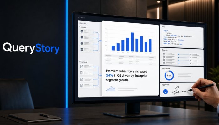 QueryStory sai do sigilo com IA que mostra como chegou à resposta