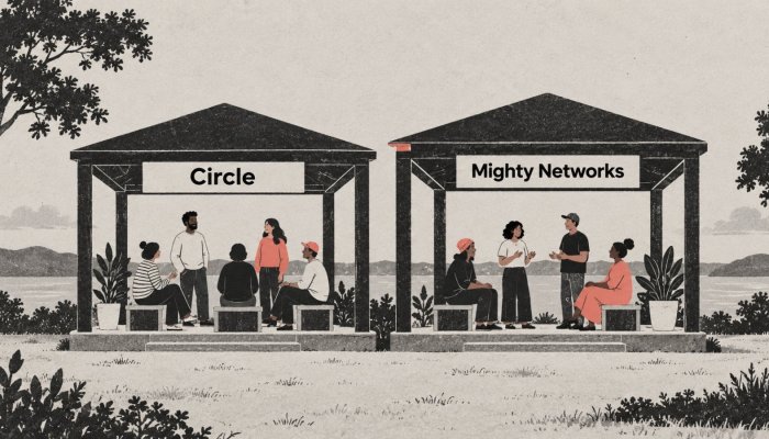 Circle או Mighty Networks: ב־10,000 דולר הכנסה הפער הוא רק 10 דולר