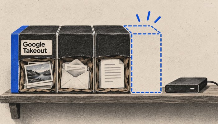 Last ned Google-dataene – Takeout-arkivet forsvinner etter sju dager