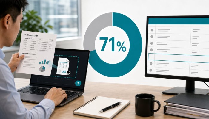 私用AIで働く人の71％が機密を入力、職場ルールの空白