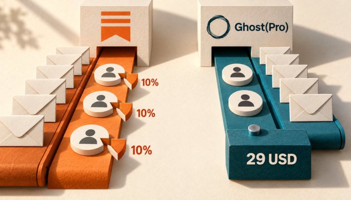Substack či Ghost: desaťpercentná provízia mení víťaza s príjmom
