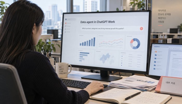 ChatGPT Work 데이터 에이전트, 질문에서 대시보드까지 만든다