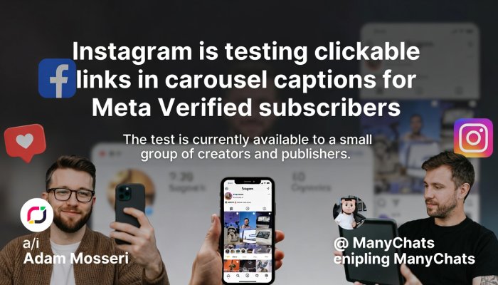 Instagram's Shift: Testing Clickable Links in Carousel Captions for Paid Users