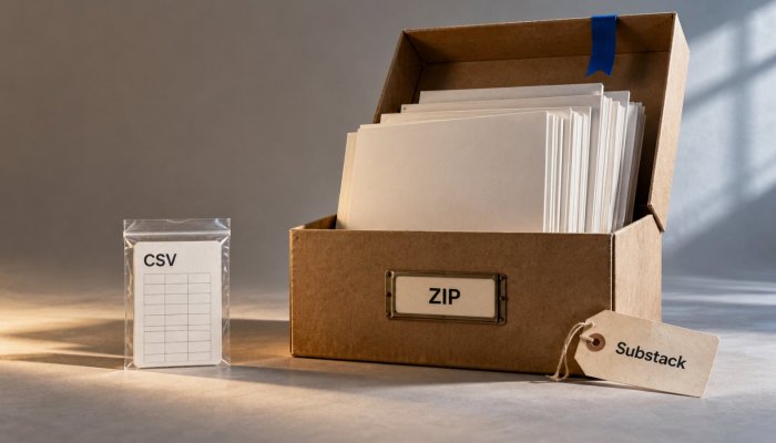 מעבירים ניוזלטר מ־Substack? הייצוא דורש יותר מקובץ CSV