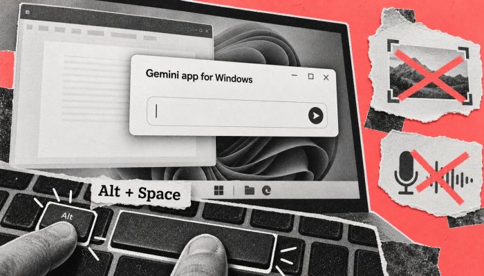 Gemini Windows’a geldi: Alt + Boşluk kısayolu her özelliği açmıyor