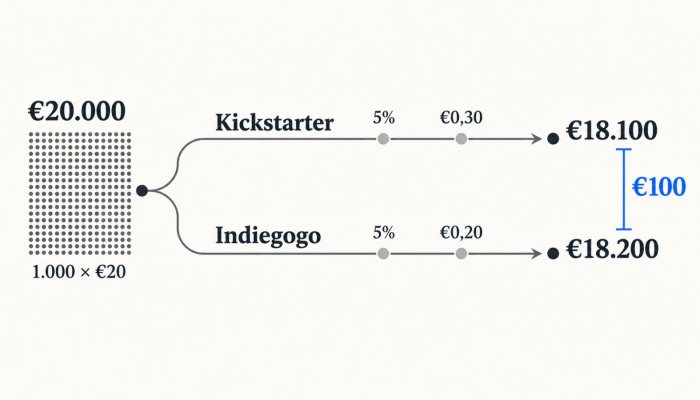 Kickstarter ή Indiegogo: τα ίδια 5% αγοράζουν διαφορετικό ρίσκο