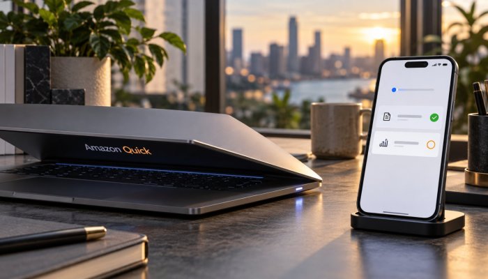 Amazon Quick يواصل العمل بعد إغلاق الحاسوب ويعيد القرارات إلى موجز واحد