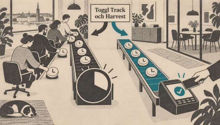Toggl Track eller Harvest: fakturan avgör mer än timern