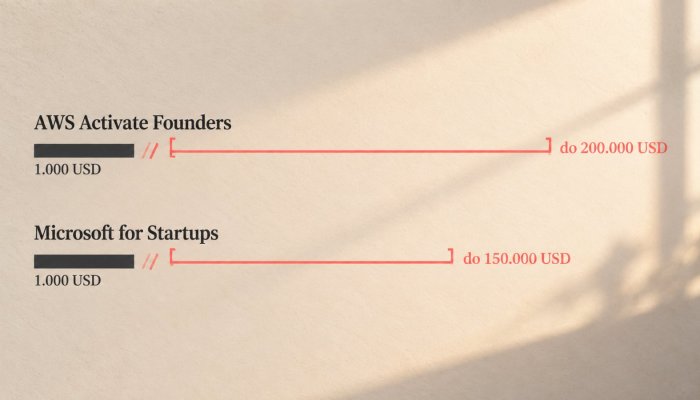 AWS Activate ili Microsoft for Startups: kredit ne stiže sav odjednom