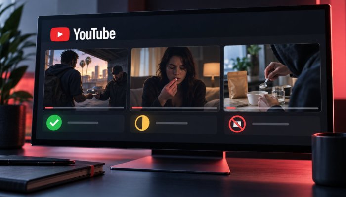 YouTube monétise plus de scènes de drogue, sans lever toutes les limites