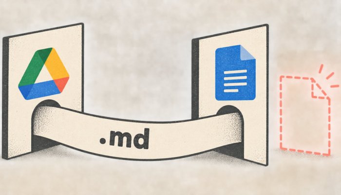 Google Docs avasi Markdown-tiedostot – muunnosvaihe jäi pois