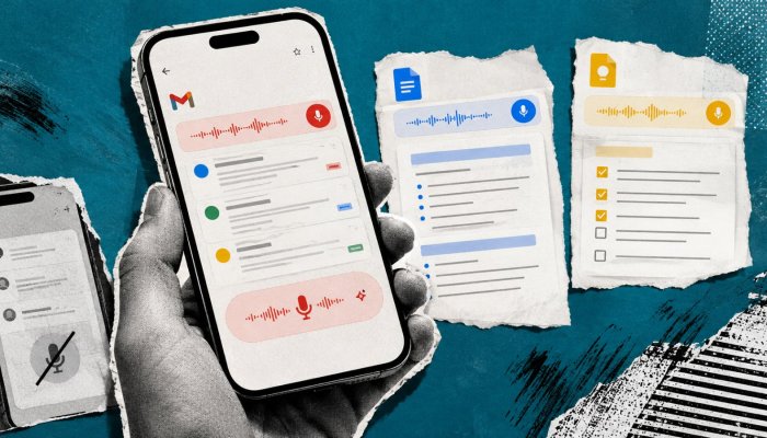 Gmail, Docs, dan Keep kini bisa diajak bicara—aksesnya belum merata