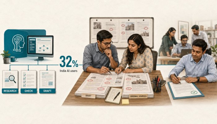 ভারতের ৩২% AI ব্যবহারকারী কাজ নতুন করে সাজাচ্ছেন—দক্ষতার সংকেত স্পষ্ট