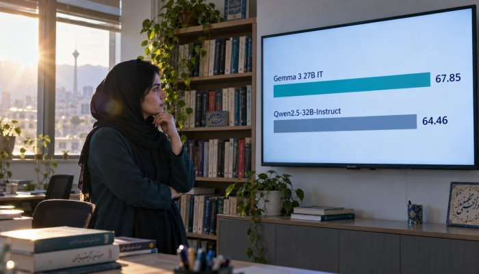 Gemma یا Qwen برای فارسی؛ امتیاز ۶۷٫۸۵ برندهٔ قطعی نمی‌سازد