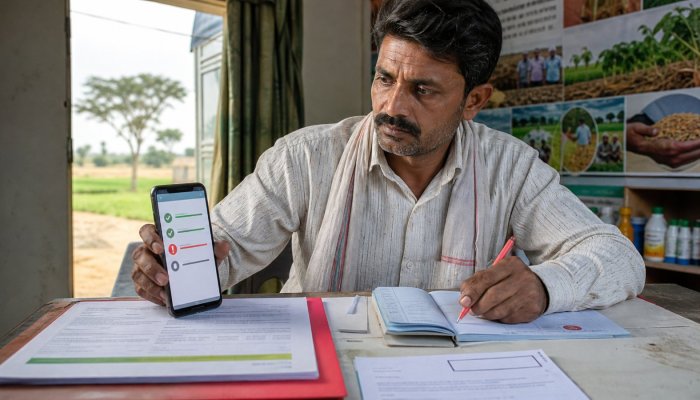 PMFBY दावा स्थिति कैसे देखें: भुगतान अटका हो तो शिकायत कहाँ करें