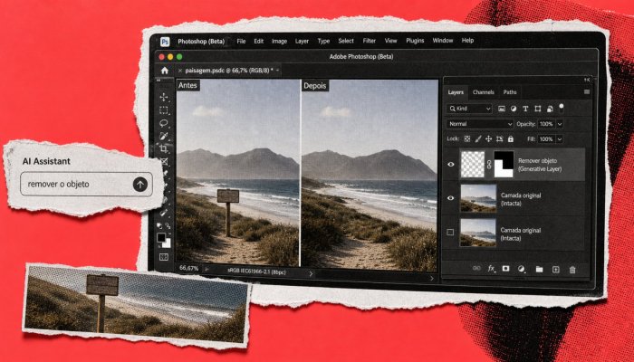 AI Assistant do Photoshop: use prompts sem destruir as camadas originais
