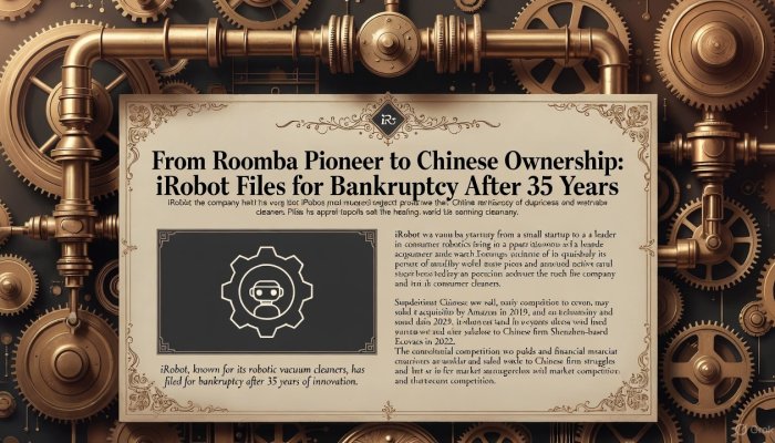 From Roomba Pioneer to Chinese Ownership: iRobot Files for Bankruptcy After 35 Years