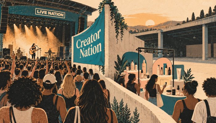 Live Nation gradi Creator Nation — iznos kapitala ostaje tajna