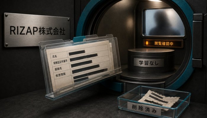 RIZAP社員が私用AIへ健康情報を入力、閲覧可能性は確認中