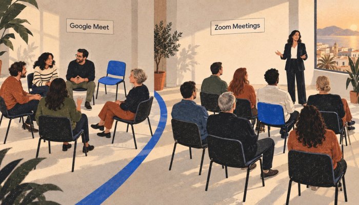 Zoom ή Google Meet: το εργαλείο που ήδη πληρώνεις αλλάζει τον νικητή