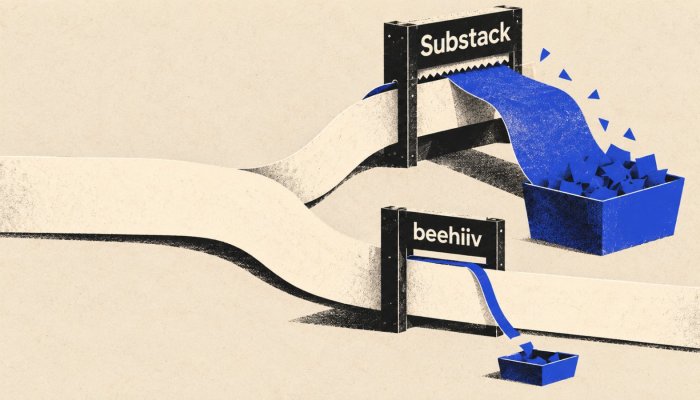 beehiiv או Substack: עמלת 10% הופכת את נקודת האיזון