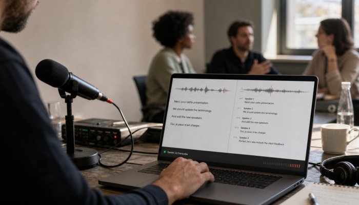 Gemini 3.5 Transcribe sépare le direct du verbatim précis