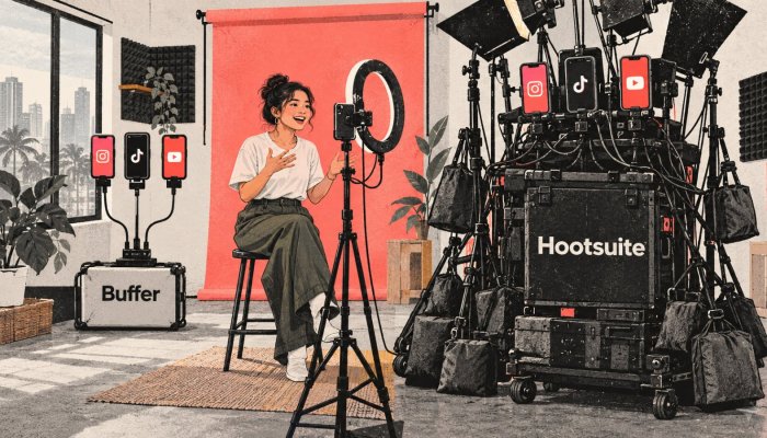 Buffer o Hootsuite: kada channel o kada user ang tunay na gastos
