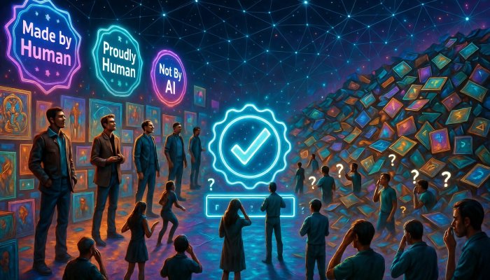 ‘Made by Human’ — The New Trend in Content Labeling, and Why It’s Raising More Questions Than Answers