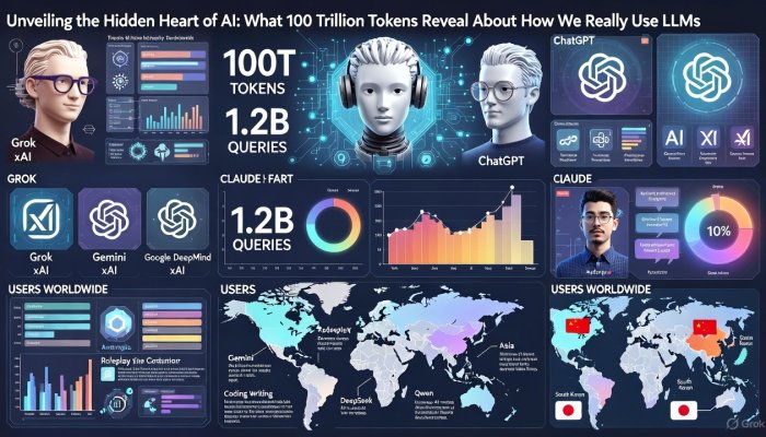 Unveiling the Hidden Heart of AI: What 100 Trillion Tokens Reveal About How We Really Use LLMs